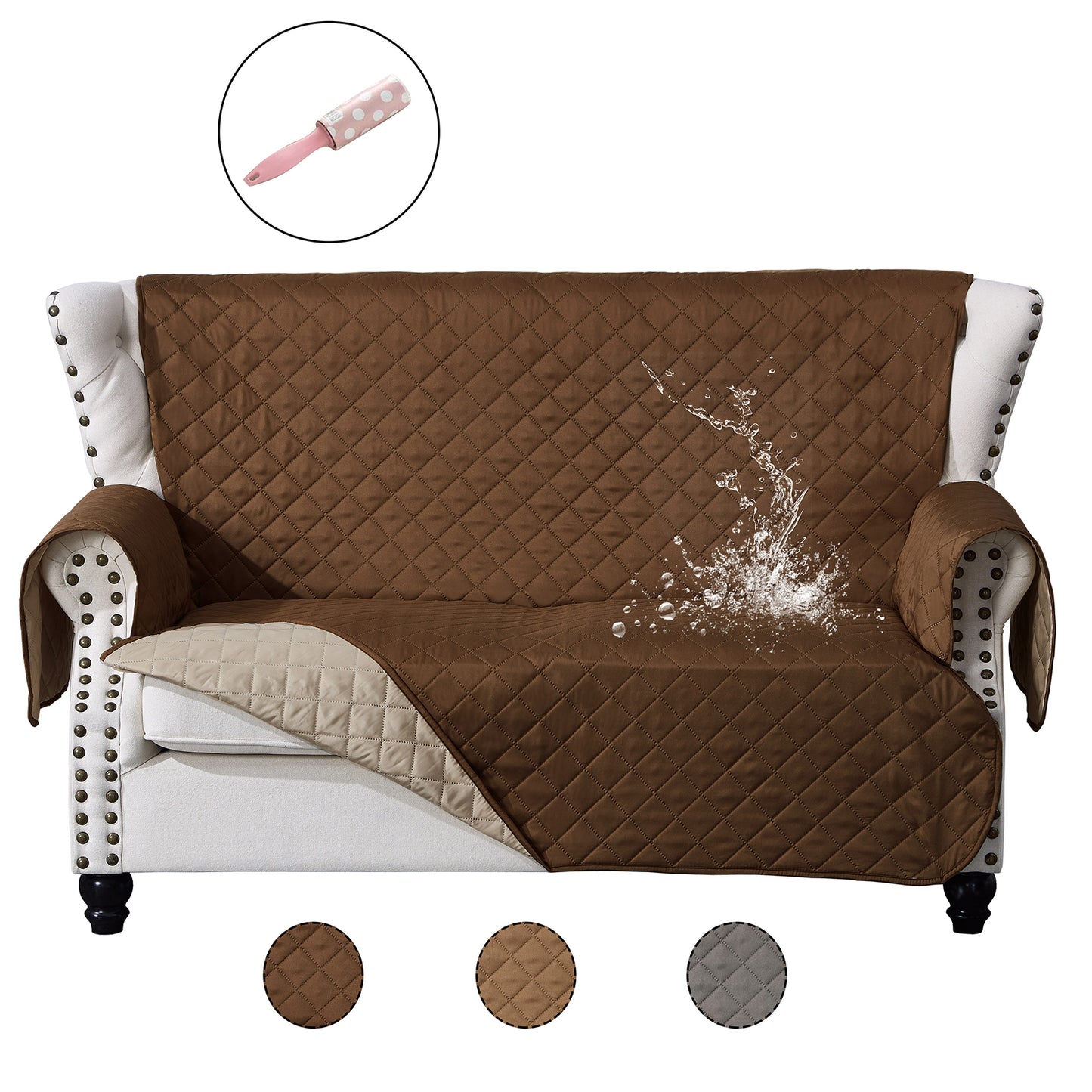 Waterproof Couch Cover Non-Slip Sofa Slipcover Washable Cat Dog Furniture