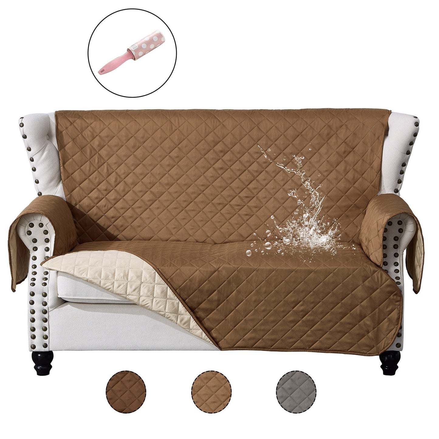 Waterproof Couch Cover Non-Slip Sofa Slipcover Washable Cat Dog Furniture