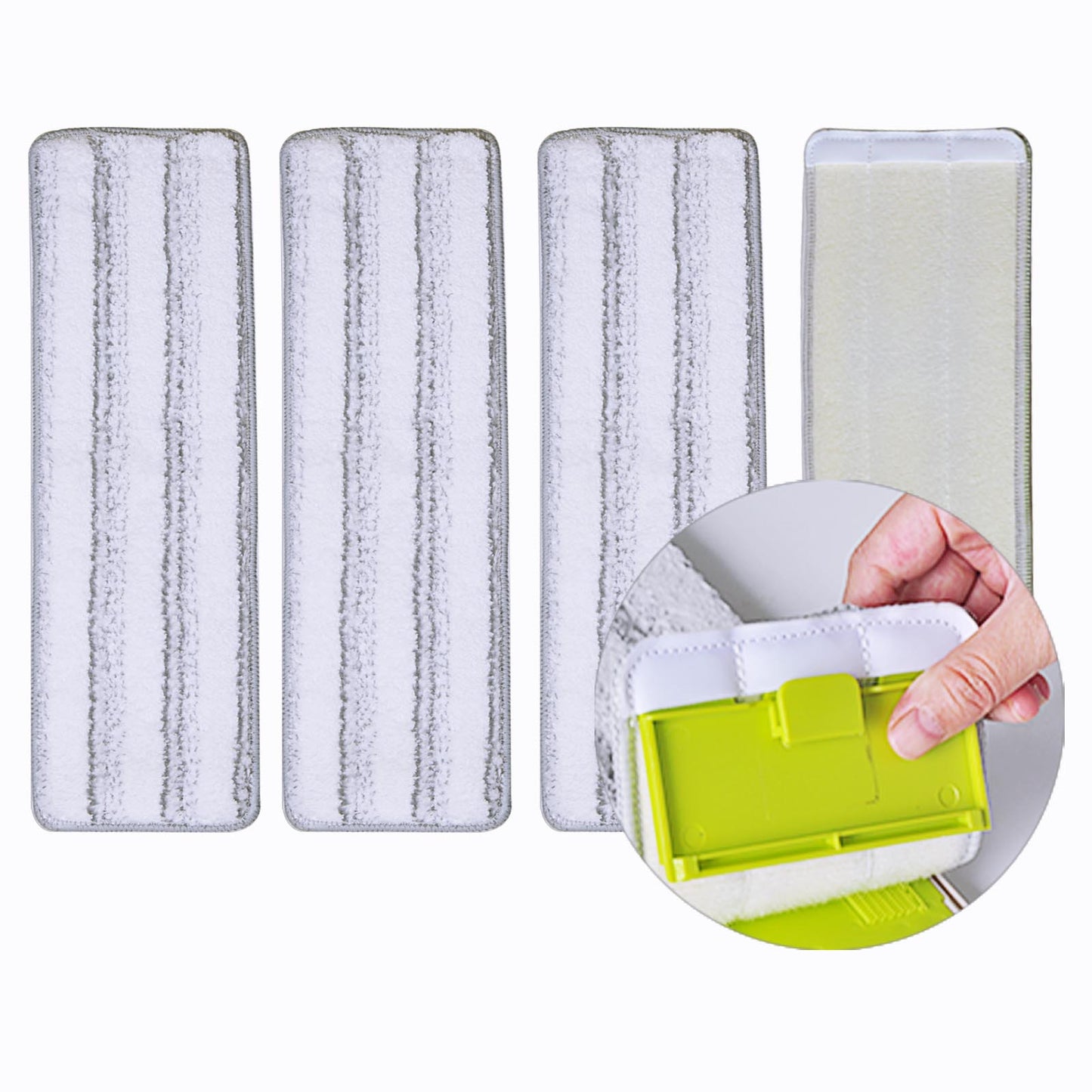 Floor Mop and Bucket Set, HoMettler Flat Mop for Cleaning with Wringer, Self Clean Damp Mop and Bucket for Hardwood, Laminate, 2 in 1 Hands Free Mop with Washable Microfiber Pad for Wet & Dry Use