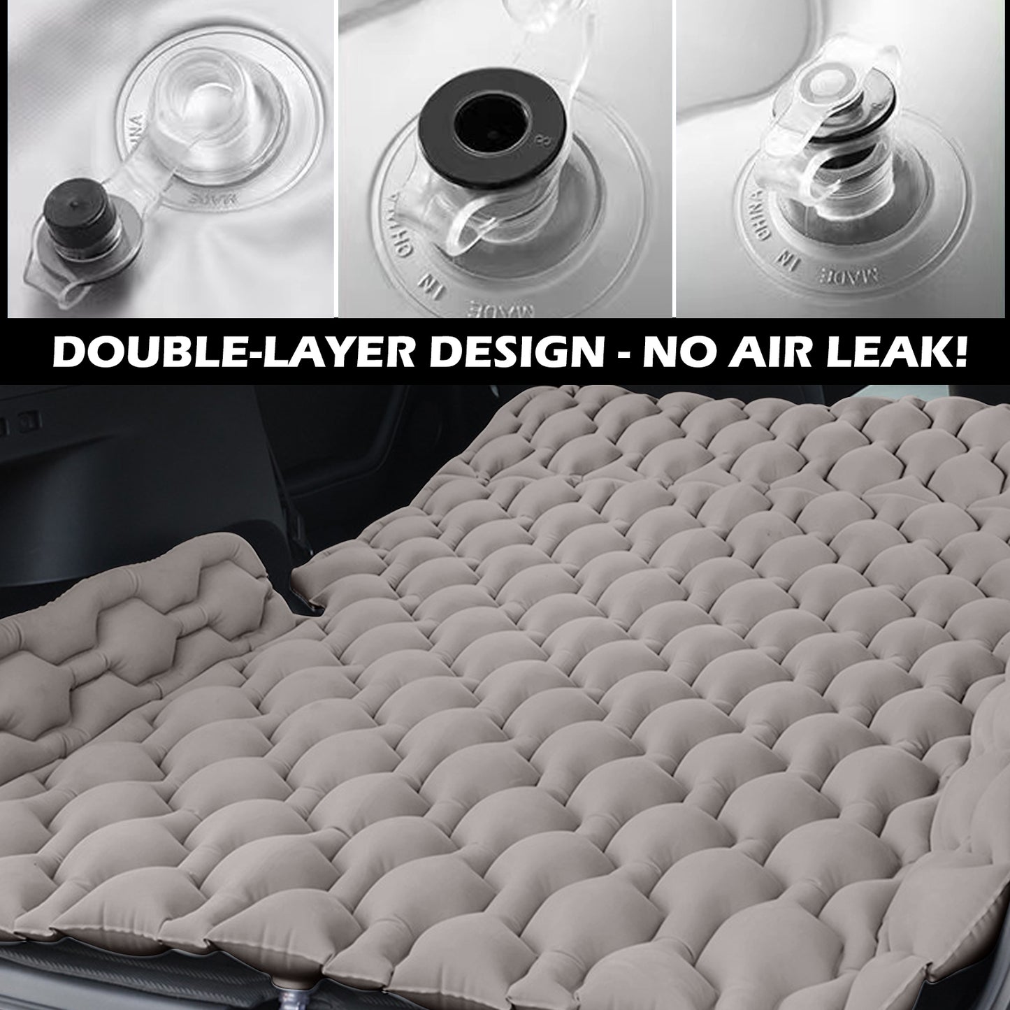 Inflatable Car Air Mattress Portable Sleeping Bed for Backseat and Trunk