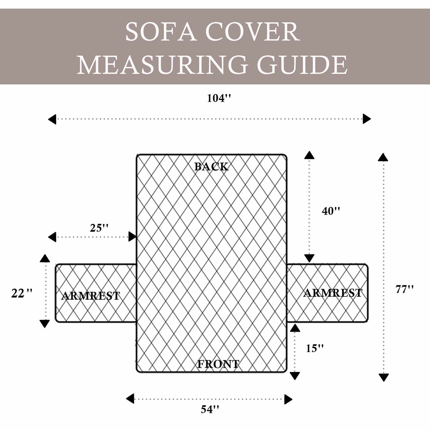 Waterproof Couch Cover Non-Slip Sofa Slipcover Washable Cat Dog Furniture
