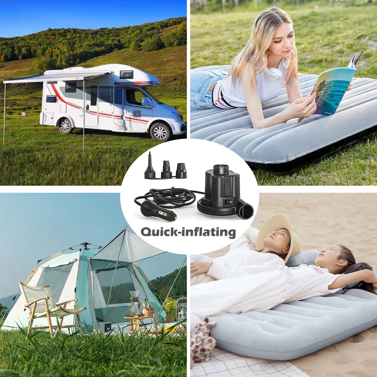 Inflatable Car Air Mattress Portable Sleeping Bed for Backseat and Trunk