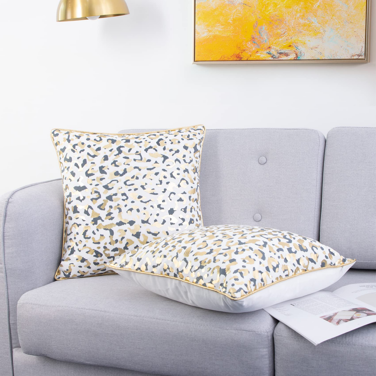 Pillowcases Square Cushion Covers Luxury Modern Pillow Covers for Couch Sofa Bed Living Room Home Decoration