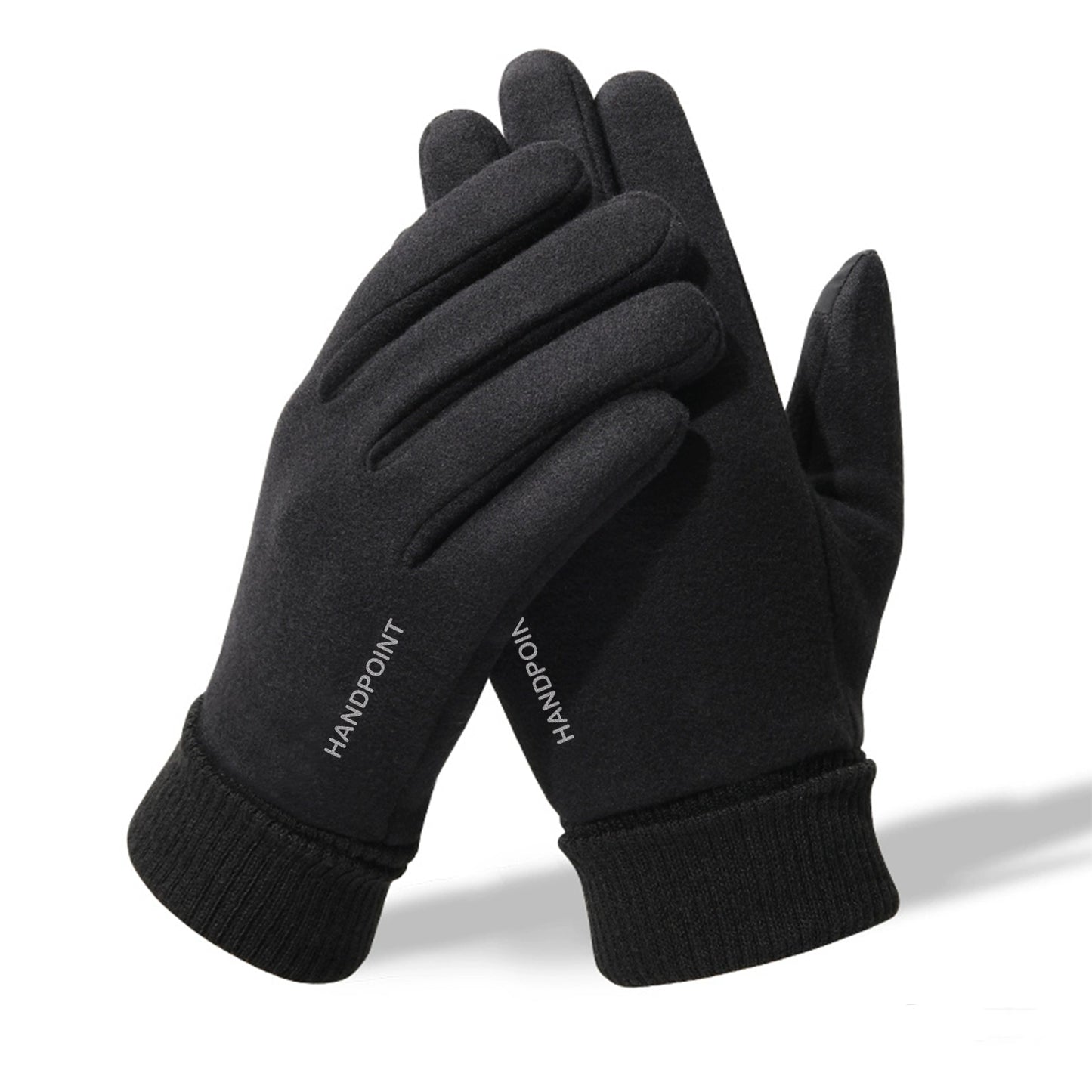 HANDPOINT Winter Gloves for Men and Women: Thermal Insulated Deerskin and Polar Fleece Cotton Gloves