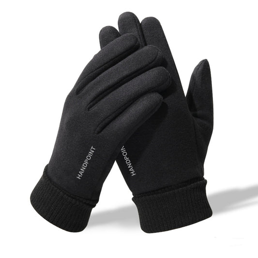 HANDPOINT Winter Gloves for Men and Women: Thermal Insulated Deerskin and Polar Fleece Cotton Gloves