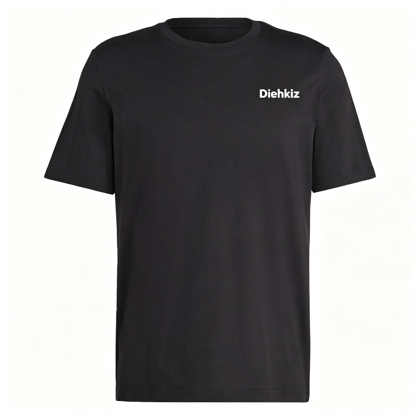 Diehkiz Men's Crew Neck T-shirts, Black