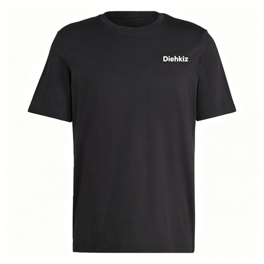 Diehkiz Men's Crew Neck T-shirts, Black