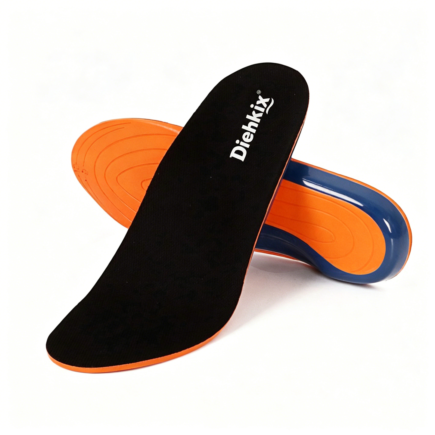 DIEHKIX Shoe Insoles for Men, Memory Foam Insoles Relieve Flat Feet & Heel Pain Anti-Fatigue Arch Support Work Boot/Hiking Shoe Inserts