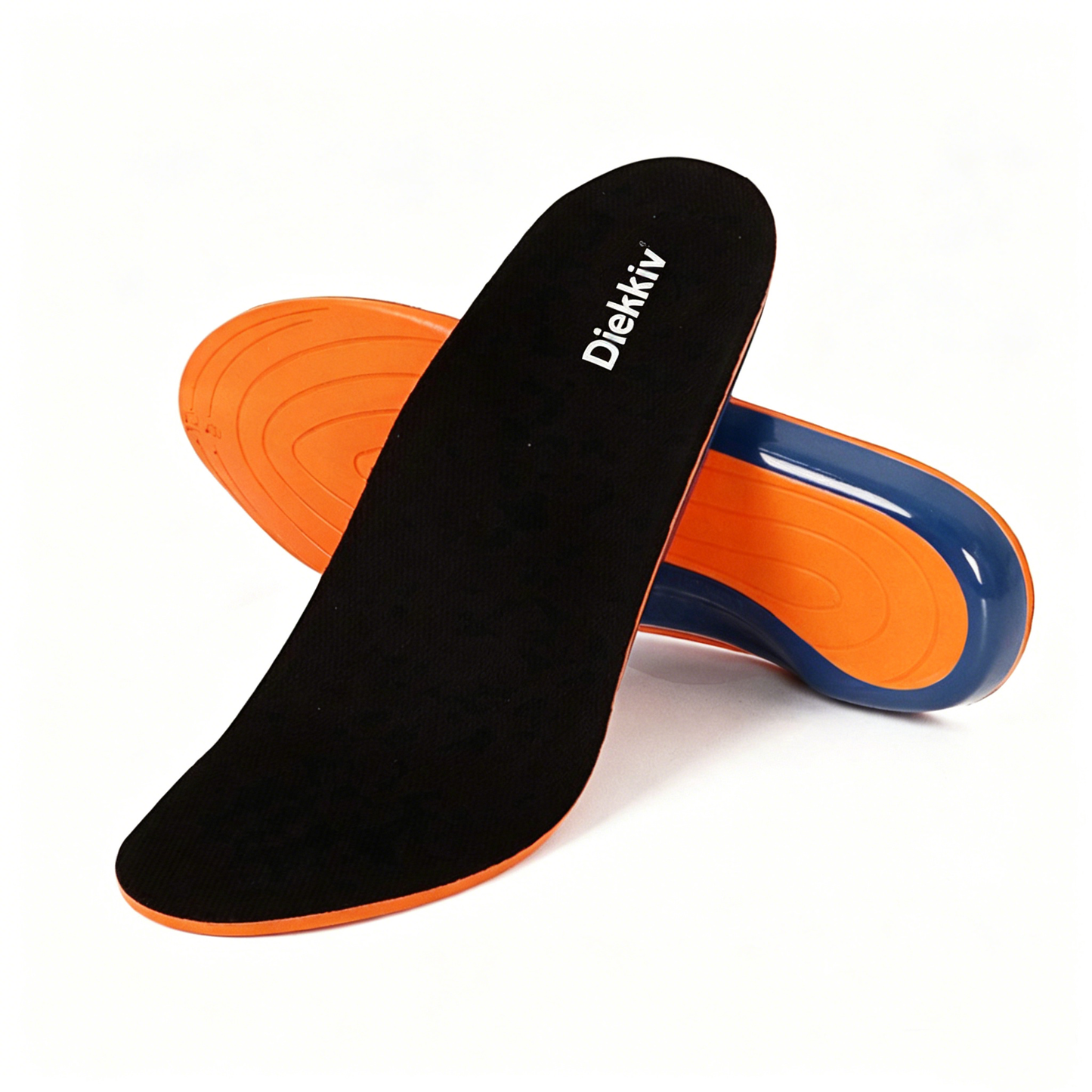 DIEHKIV Shoe Insoles for Men, Memory Foam Insoles Relieve Flat Feet & Heel Pain Anti-Fatigue Arch Support Work Boot/Hiking Shoe Inserts
