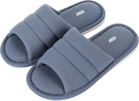 AMACH Classic Open-Toe Comfort Slippers