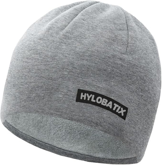HYLOBATIX Softshell Winter Fleece Lined Beanie Hats