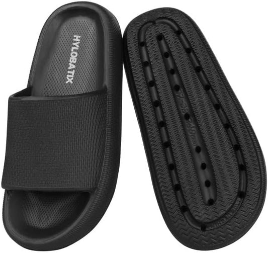 HYLOBATIX Cloud Slides for Women and Men - Soft, Comfy, Relax Cloud Slippers