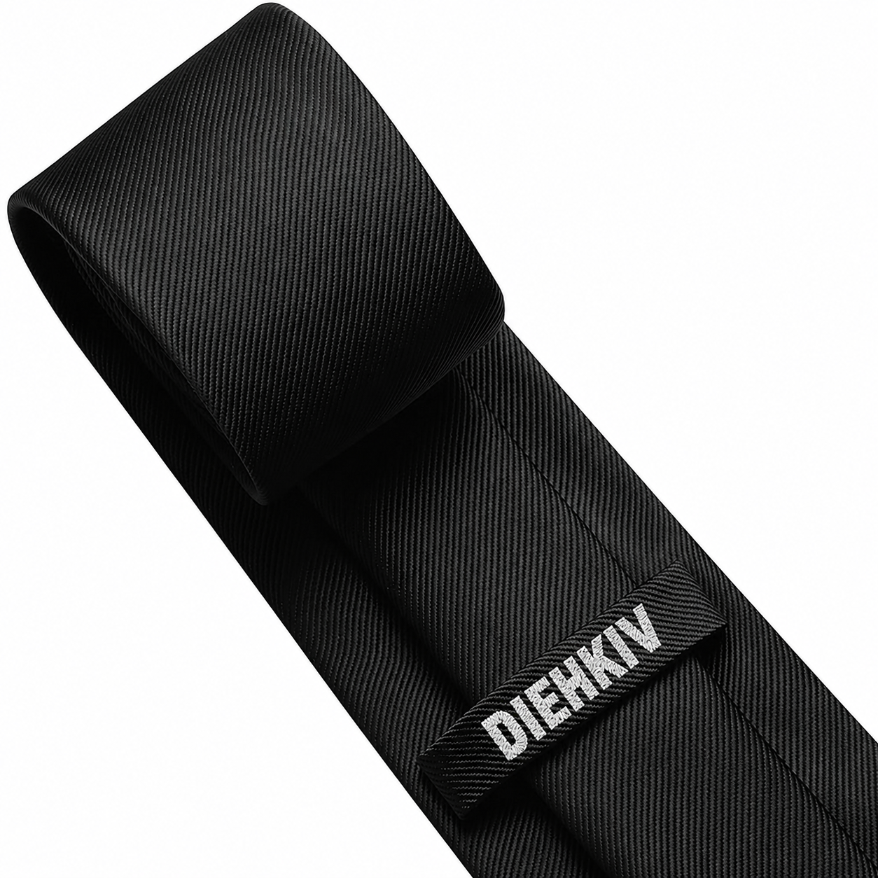 DIEHKIV Men's Ties Solid Pure Color Neckties Formal Black Ties For Men