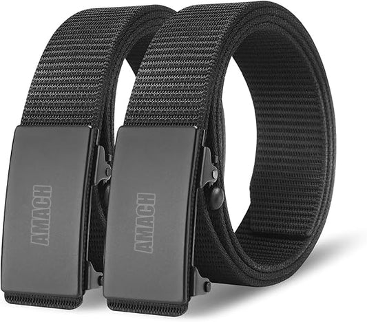AMACH Ultra-Convenient Ratchet Nylon Belt