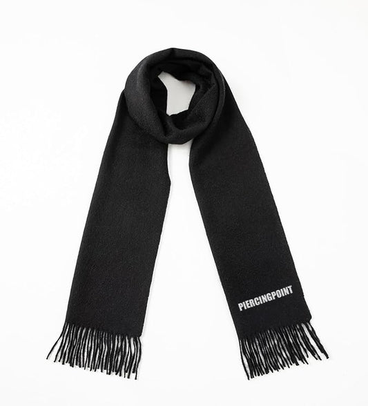 PIERCINGPOINT 100% Cashmere Scarf with Fringed Edges, Ultra Soft Large Cashmere Shawl Wrap for Women and Men