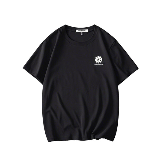 ROCESTONE Black T-Shirt for Men Comfortable and Stylish Casual Shirt