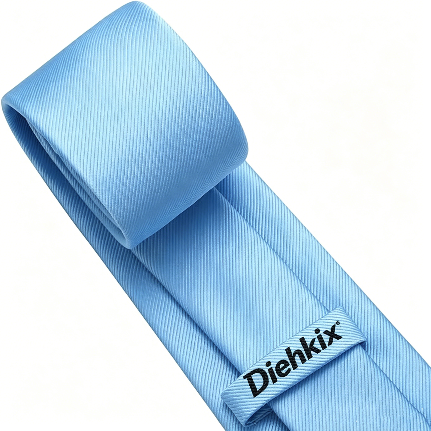 DIEHKIX Men's Ties Solid Pure Color Neckties Formal Black Ties For Men