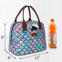 Mermaid Teen Lunch Bags for Women Girls Insulated Cooler Tote Box