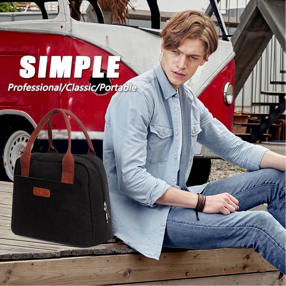 Lunch Box for Women Large Cooler Tote for Work Floral Reusable Snack Bag