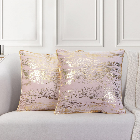 GREAGLE Velvet Throw Pillow Covers Pillow Covers for Couch Sofa Bed Living Room Home Decoration