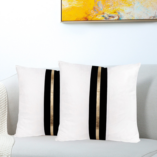 Decorative Throw Pillow Covers Patchwork Pillowcases Square Cushion Covers Pack of 2
