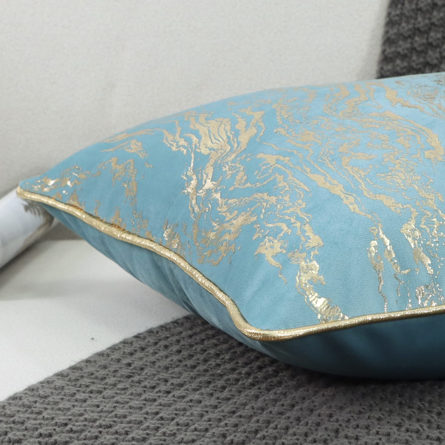 Pillowcases Square Cushion Covers Luxury Modern Pillow Covers for Couch Sofa Bed Living Room Home Decoration