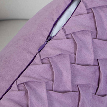 Load image into Gallery viewer, GREAGLE Throw Pillow Covers Square Cushion Covers with Basket Weave Pattern Decorative
