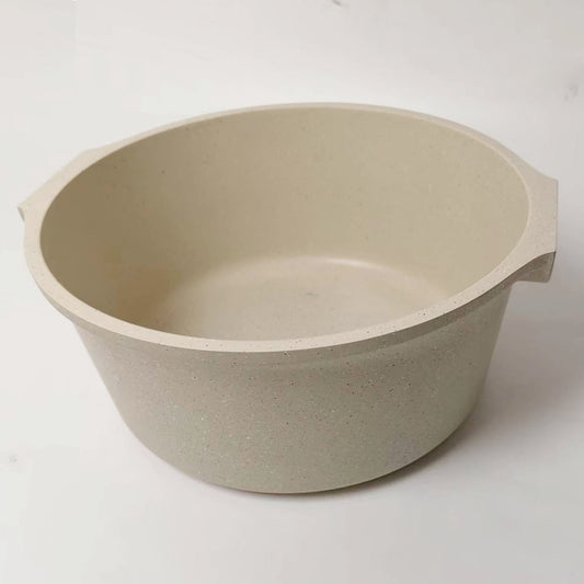 GREAGLE Nonstick Pots for Cooking, 5 Quart Large Granite Coating Pan for Gas, Electric Stove, Induction Compatible
