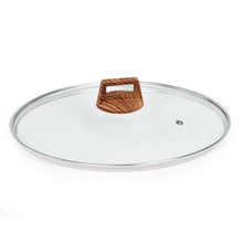 Load image into Gallery viewer, Glass Lid for Frying Pan, Tempered Replacement Cover Compatible with All 12 inches Cookware for Skillets, Round Cast Iron, Cast Aluminium, Stainless Steel Pans &amp;Pots
